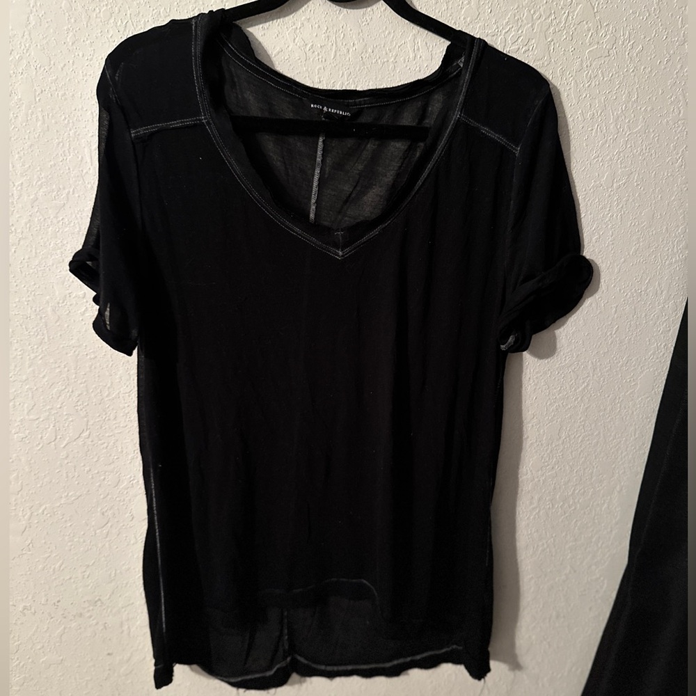 Rock and Republic XL Sheer Black Coverlet top